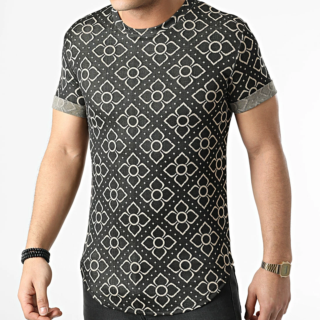 Offres 🎁 Tee 👕 Shirt Oversize UY815 Noir Beige de Uniplay 🤩 3 Offres 🎁 Tee 👕 Shirt Oversize UY815 Noir Beige de Uniplay 🤩