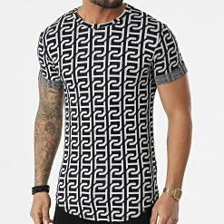 De gros ✨ Tee 👚 Shirt Oversize UY819 Noir Blanc de Uniplay ⭐