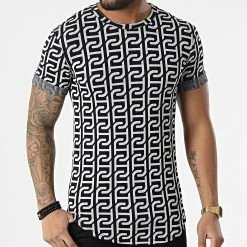 De gros ✨ Tee 👚 Shirt Oversize UY819 Noir Blanc de Uniplay ⭐ -Uniplay Soldes uniplay 304309 UY819 BLACK WHITE 20220217T161355 03