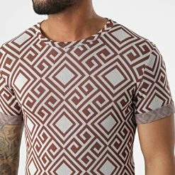 Top 10 🧨 Tee 👕 Shirt Oversize UY813 Marron Beige de Uniplay 💯 -Uniplay Soldes uniplay 304311 UY813 BROWN BEIGE 20220217T161151 02