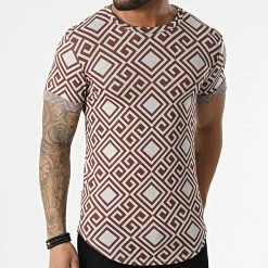 Top 10 🧨 Tee 👕 Shirt Oversize UY813 Marron Beige de Uniplay 💯 -Uniplay Soldes uniplay 304311 UY813 BROWN BEIGE 20220217T161153 03