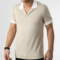 Promo ✔️ Polo Manches Courtes UY798 Beige de Uniplay 🤩