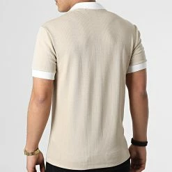 Promo ✔️ Polo Manches Courtes UY798 Beige de Uniplay 🤩 -Uniplay Soldes uniplay 304313 UY798 BEIGE 20220222T114430 04