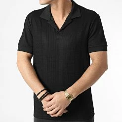 Vente flash 👏 Polo Manches Courtes UY798 Noir de Uniplay ✔️ -Uniplay Soldes uniplay 304314 UY798 BLACK 20220222T151255 03