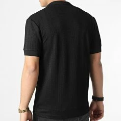 Vente flash 👏 Polo Manches Courtes UY798 Noir de Uniplay ✔️ -Uniplay Soldes uniplay 304314 UY798 BLACK 20220222T151256 04