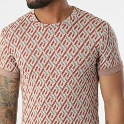 Promo ❤️ Tee 👚 Shirt Oversize UY801 Beige Marron de Uniplay 😉 -Uniplay Soldes uniplay 304332 UY801 BEIGE 20220217T161250 02