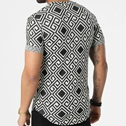 Le moins cher 🔥 Tee 👚 Shirt Oversize UY813 Blanc Noir de Uniplay 👍 -Uniplay Soldes uniplay 304340 UY813 WHITE BLACK 20220217T161428 04