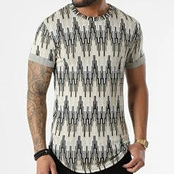 Grosses soldes ✔️ Tee 👚 Shirt Oversize UY778 Beige Noir de Uniplay 👏 -Uniplay Soldes uniplay 304348 UY778 BLACK BEIGE WHITE 20220217T161345 03