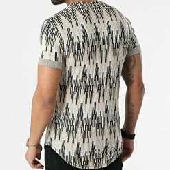 Grosses soldes ✔️ Tee 👚 Shirt Oversize UY778 Beige Noir de Uniplay 👏 -Uniplay Soldes uniplay 304348 UY778 BLACK BEIGE WHITE 20220217T161347 04