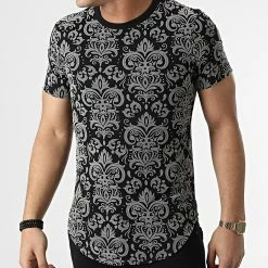 Remise ✨ Tee 👕 Shirt Oversize UY790 Gris Noir de Uniplay 👏