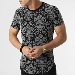 Remise ✨ Tee 👕 Shirt Oversize UY790 Gris Noir de Uniplay 👏 -Uniplay Soldes uniplay 304361 UY790 BLACK GREY 20220224T132839 03