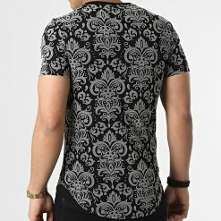 Remise ✨ Tee 👕 Shirt Oversize UY790 Gris Noir de Uniplay 👏 -Uniplay Soldes uniplay 304361 UY790 BLACK GREY 20220224T132840 04