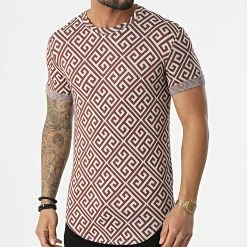 Le moins cher 🌟 Tee 👕 Shirt Oversize UY714 Beige Marron de Uniplay 🔔