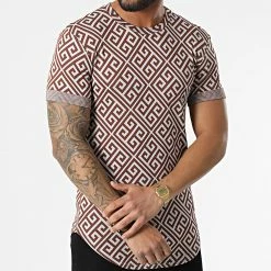 Le moins cher 🌟 Tee 👕 Shirt Oversize UY714 Beige Marron de Uniplay 🔔 -Uniplay Soldes uniplay 304374 UY814 BEIGE BROWN 20220217T161404 03