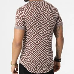 Le moins cher 🌟 Tee 👕 Shirt Oversize UY714 Beige Marron de Uniplay 🔔 -Uniplay Soldes uniplay 304374 UY814 BEIGE BROWN 20220217T161406 04