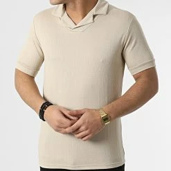 Bon marché 💯 Polo Manches Courtes UY794 Beige de Uniplay 👍 -Uniplay Soldes uniplay 304464 UY794 BEIGE 20220221T161754 03