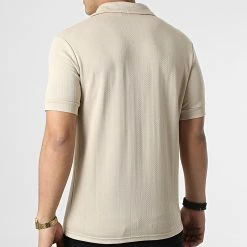 Bon marché 💯 Polo Manches Courtes UY794 Beige de Uniplay 👍 -Uniplay Soldes uniplay 304464 UY794 BEIGE 20220221T161756 04