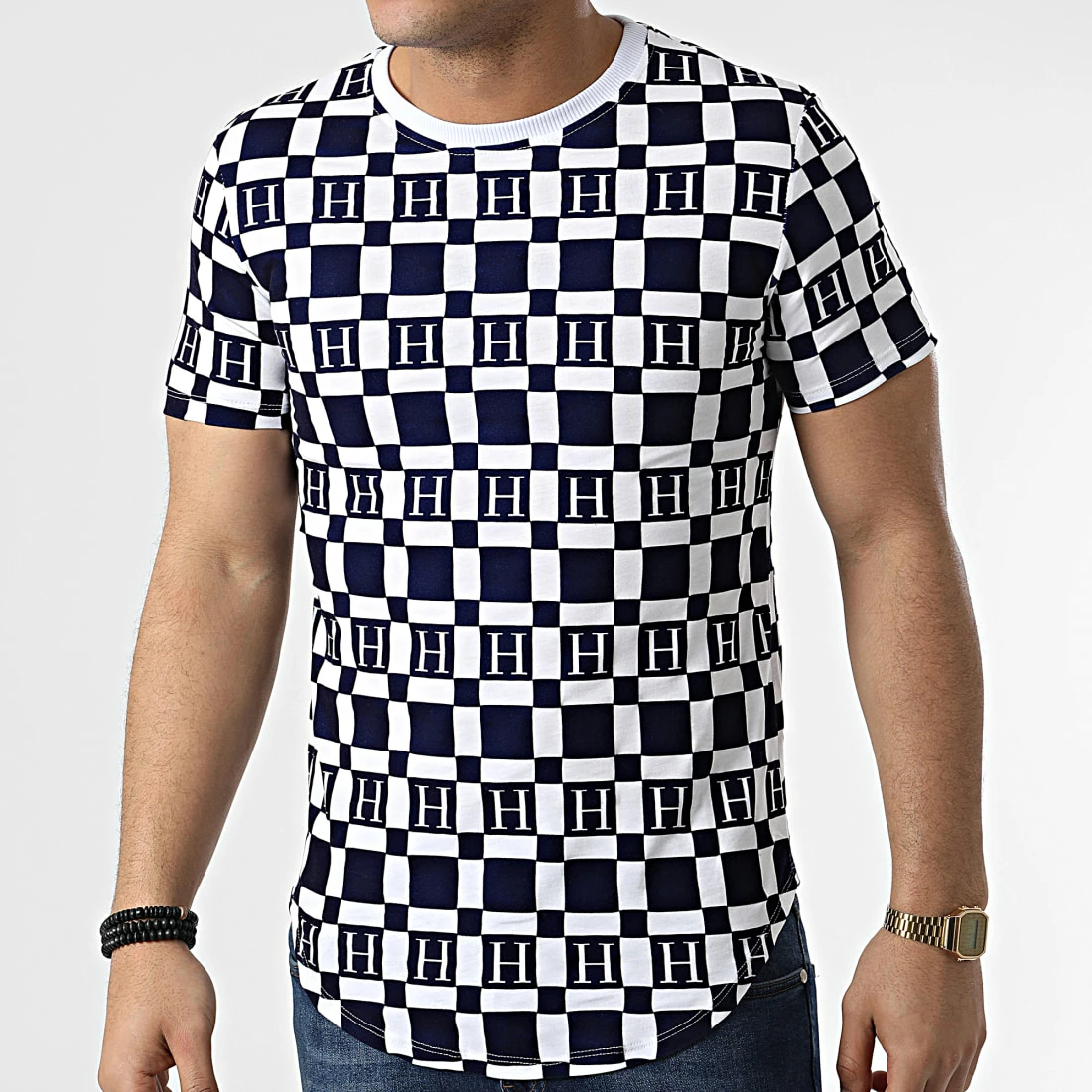 Tout neuf 🛒 Tee 👕 Shirt Oversize UY786 Blanc Bleu Marine de Uniplay ❤️ 3 Tout neuf 🛒 Tee 👕 Shirt Oversize UY786 Blanc Bleu Marine de Uniplay ❤️