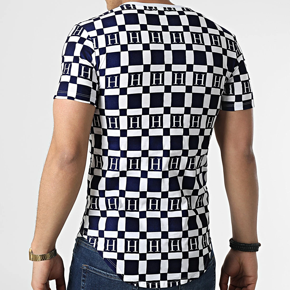 Tout neuf 🛒 Tee 👕 Shirt Oversize UY786 Blanc Bleu Marine de Uniplay ❤️ 6 Tout neuf 🛒 Tee 👕 Shirt Oversize UY786 Blanc Bleu Marine de Uniplay ❤️ – Image 4