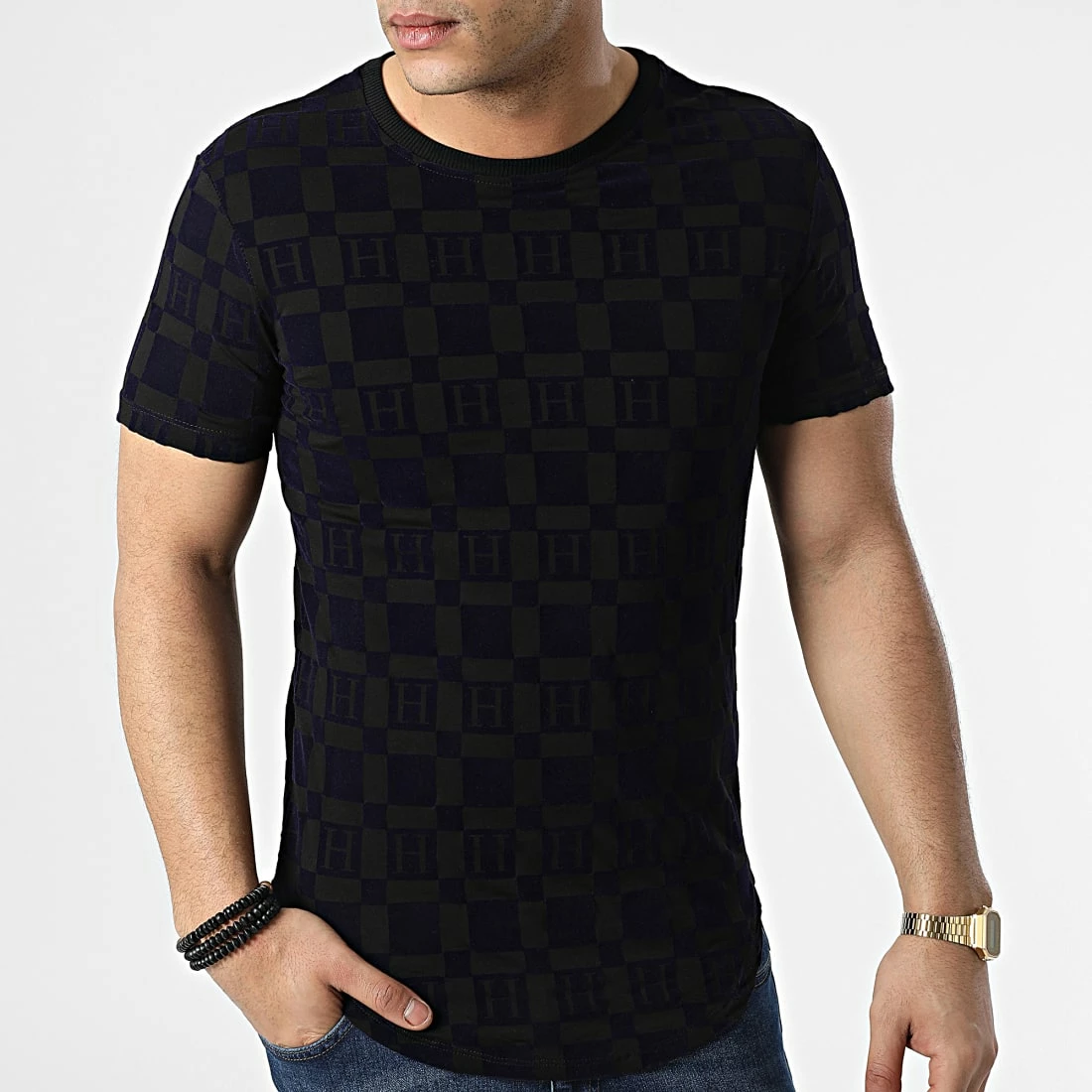 Bon marché 😉 Tee 👚 Shirt Oversize UY786 Noir Bleu Marine de Uniplay ✔️ 5 Bon marché 😉 Tee 👚 Shirt Oversize UY786 Noir Bleu Marine de Uniplay ✔️ – Image 3