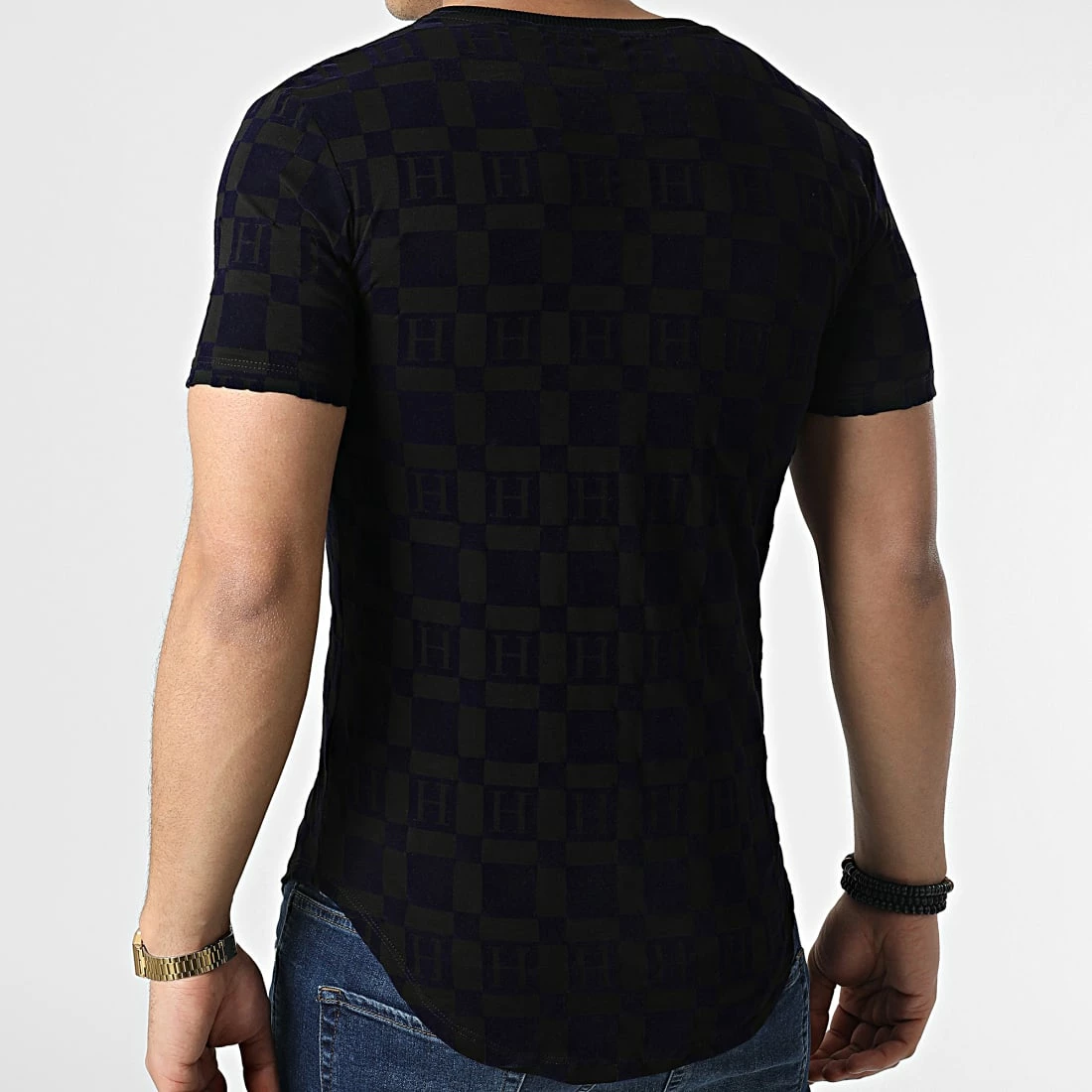 Bon marché 😉 Tee 👚 Shirt Oversize UY786 Noir Bleu Marine de Uniplay ✔️ 6 Bon marché 😉 Tee 👚 Shirt Oversize UY786 Noir Bleu Marine de Uniplay ✔️ – Image 4