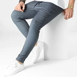 Grosses soldes 🛒 Pantalon Jogging UP-T3799 Bleu Marine Chiné de Uniplay ✔️ -Uniplay Soldes uniplay 304509 UP T3799 NAVY 20220221T152738 01