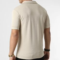 Meilleure affaire 🥰 Polo Manches Courtes UY793 Beige de Uniplay 🎉 -Uniplay Soldes uniplay 304518 UY793 BEIGE 20220221T161725 04