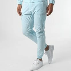 Nouveau 😍 Ensemble Veste Et Pantalon Jogging MK-16 Bleu Ciel de Uniplay ⭐ -Uniplay Soldes uniplay 304521 MK 16 BLUE 20220224T133530 04