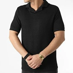 Promo 🥰 Polo Manches Courtes UY793 Noir de Uniplay 👏 -Uniplay Soldes uniplay 304525 UY793 BLACK 20220222T151532 03