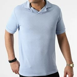 Vente flash 🤩 Polo Manches Courtes UY793 Bleu Ciel de Uniplay 🔔 -Uniplay Soldes uniplay 304527 UY793 SKY BLUE 20220223T140326 03