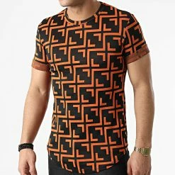 Top 10 ⌛ Tee 👚 Shirt Oversize UY812 Noir Orange de Uniplay 🔔