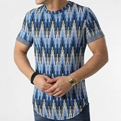 Tout neuf 👍 Tee 👚 Shirt Oversize UY778 Bleu Blanc de Uniplay 🎉 8 Tout neuf 👍 Tee 👚 Shirt Oversize UY778 Bleu Blanc de Uniplay 🎉 -Uniplay Soldes uniplay 304543 UY778 WHITE BLACK JEANS 20220222T152509 03