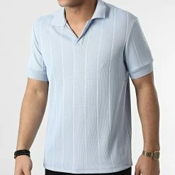 Uniplay Soldes 31 Acheter ✔️ Polo Manches Courtes UY791 Bleu Clair de Uniplay ✔️