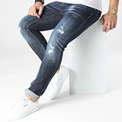 Meilleur prix 🎁 Jean Skinny 658 Bleu Denim de Uniplay 😉 -Uniplay Soldes uniplay 304624 658 BLUE 20220221T151222 03