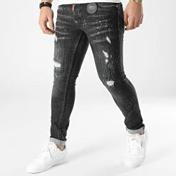 Meilleure affaire 🎉 Jean Slim 662 Noir de Uniplay 🥰