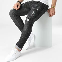 Meilleure affaire 🎉 Jean Slim 662 Noir de Uniplay 🥰 -Uniplay Soldes uniplay 304627 662 BLACK 20220223T141557 03