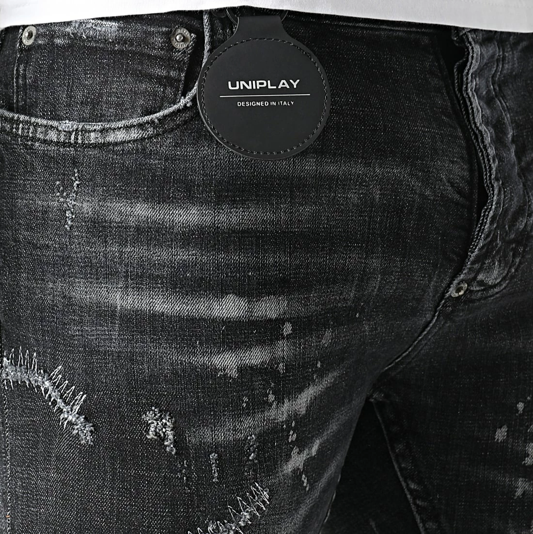 Promo 😀 Jean Slim 661 Noir de Uniplay 🧨 4 Promo 😀 Jean Slim 661 Noir de Uniplay 🧨 – Image 2