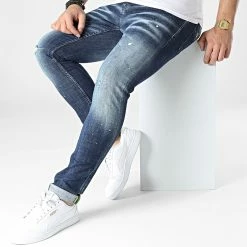 Vente flash 🥰 Jean Skinny 659 Bleu Denim de Uniplay 🛒 -Uniplay Soldes uniplay 304643 659 BLUE 20220221T151237 03