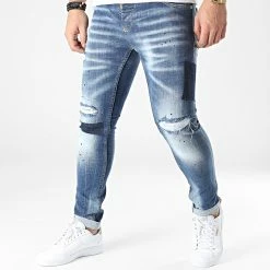 Sortie 😀 Jean Skinny 660 Bleu Denim de Uniplay 💯