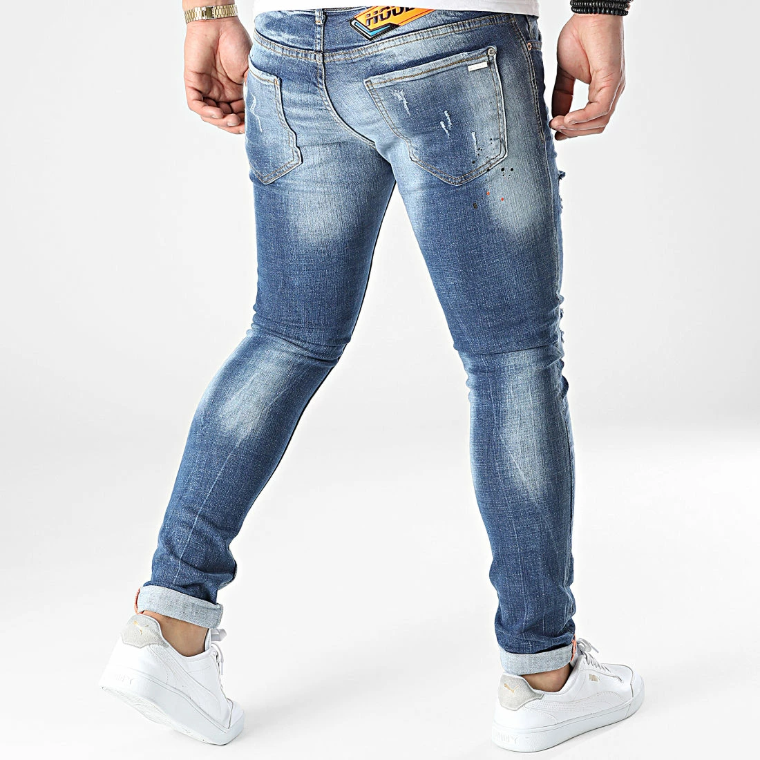 Sortie 😀 Jean Skinny 660 Bleu Denim de Uniplay 💯 6 Sortie 😀 Jean Skinny 660 Bleu Denim de Uniplay 💯 – Image 4