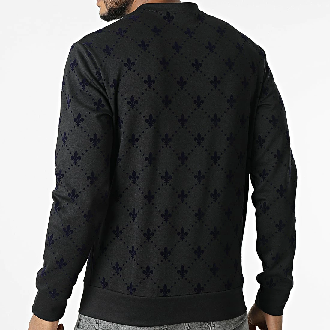 Grosses soldes ⌛ Sweat Crewneck UY784 Noir Bleu de Uniplay ❤️ 6 Grosses soldes ⌛ Sweat Crewneck UY784 Noir Bleu de Uniplay ❤️ – Image 4