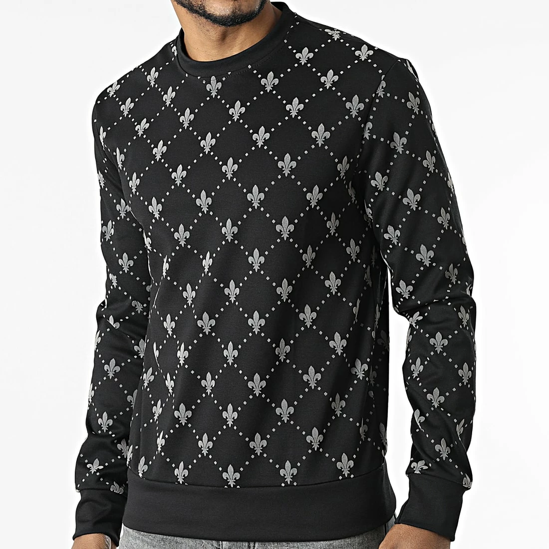 Coupon 🛒 Sweat Crewneck UY784 Noir Beige de Uniplay 👍 3 Coupon 🛒 Sweat Crewneck UY784 Noir Beige de Uniplay 👍