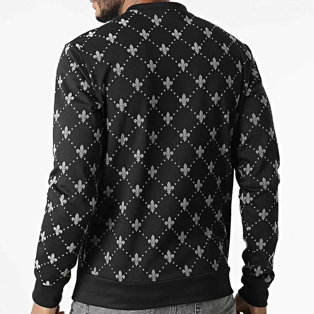 Coupon 🛒 Sweat Crewneck UY784 Noir Beige de Uniplay 👍 6 Coupon 🛒 Sweat Crewneck UY784 Noir Beige de Uniplay 👍 – Image 4