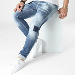 Acheter 👏 Jean Skinny 677 Bleu Denim de Uniplay ⭐ -Uniplay Soldes uniplay 307969 677 BLUE 20220308T141930 03