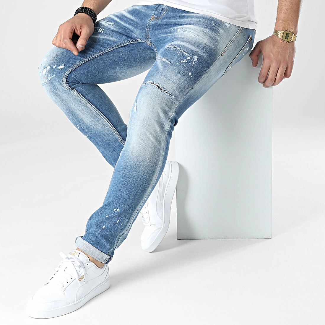 Budget 😀 Jean Skinny 676 Bleu Denim de Uniplay ❤️ 5 Budget 😀 Jean Skinny 676 Bleu Denim de Uniplay ❤️ – Image 3