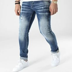Le moins cher 🔥 Jean Skinny 665 Bleu Denim de Uniplay ⌛
