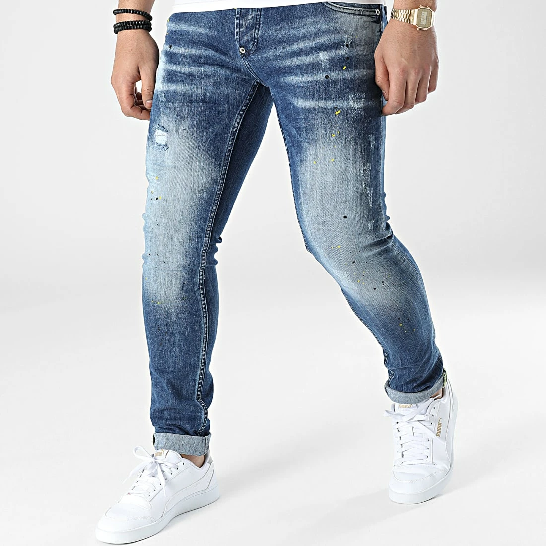 Le moins cher 🔥 Jean Skinny 665 Bleu Denim de Uniplay ⌛ 3 Le moins cher 🔥 Jean Skinny 665 Bleu Denim de Uniplay ⌛