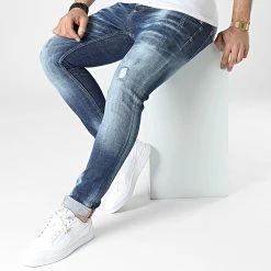 Offres 🔥 Jean Skinny 674 Bleu Denim de Uniplay ⭐ -Uniplay Soldes uniplay 307977 674 BLUE 20220308T142021 03