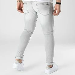 Offres ✔️ Jean Skinny 687 Gris Clair de Uniplay ⌛ -Uniplay Soldes uniplay 307985 687 GREY 20220308T141957 04