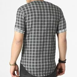 Acheter 👏 Tee 👕 Shirt Oversize A Carreaux UY805 Noir de Uniplay ❤️ -Uniplay Soldes uniplay 308086 UY805 BLACK 20220308T152935 04